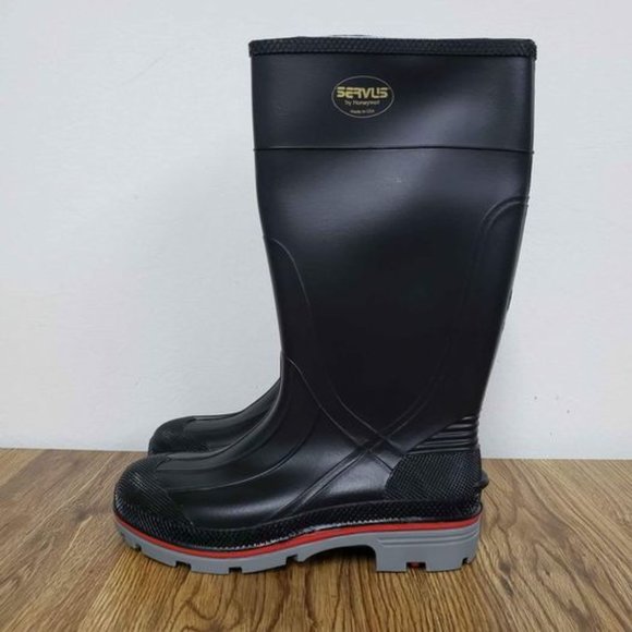 Servus by Honeywell Knee Boots, Men's Size 9, 15" H, Black, Plain, PR - Picture 6 of 8